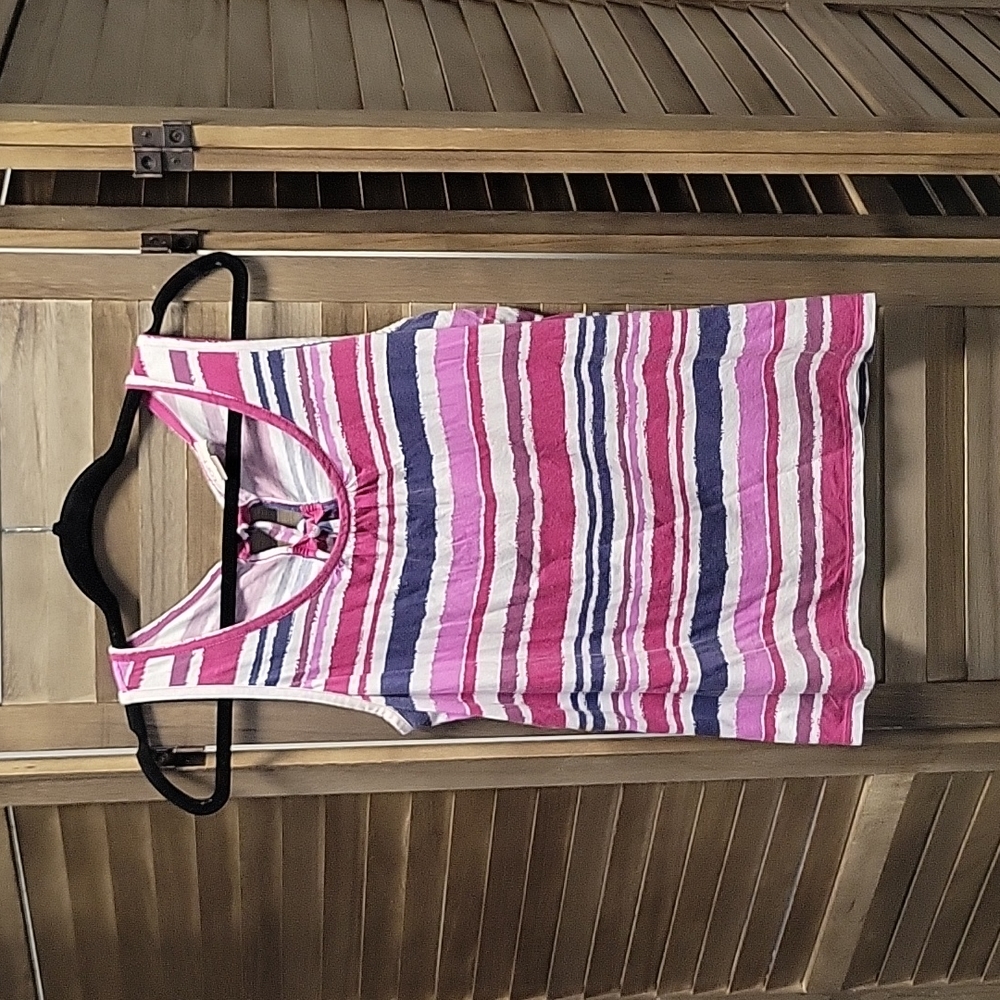 Loft Purple and Pink Stripes Tank